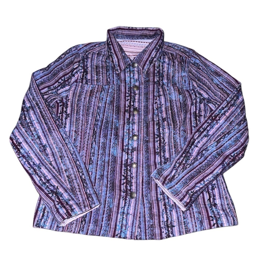 Vintage Multicolor Button-Up Shirt